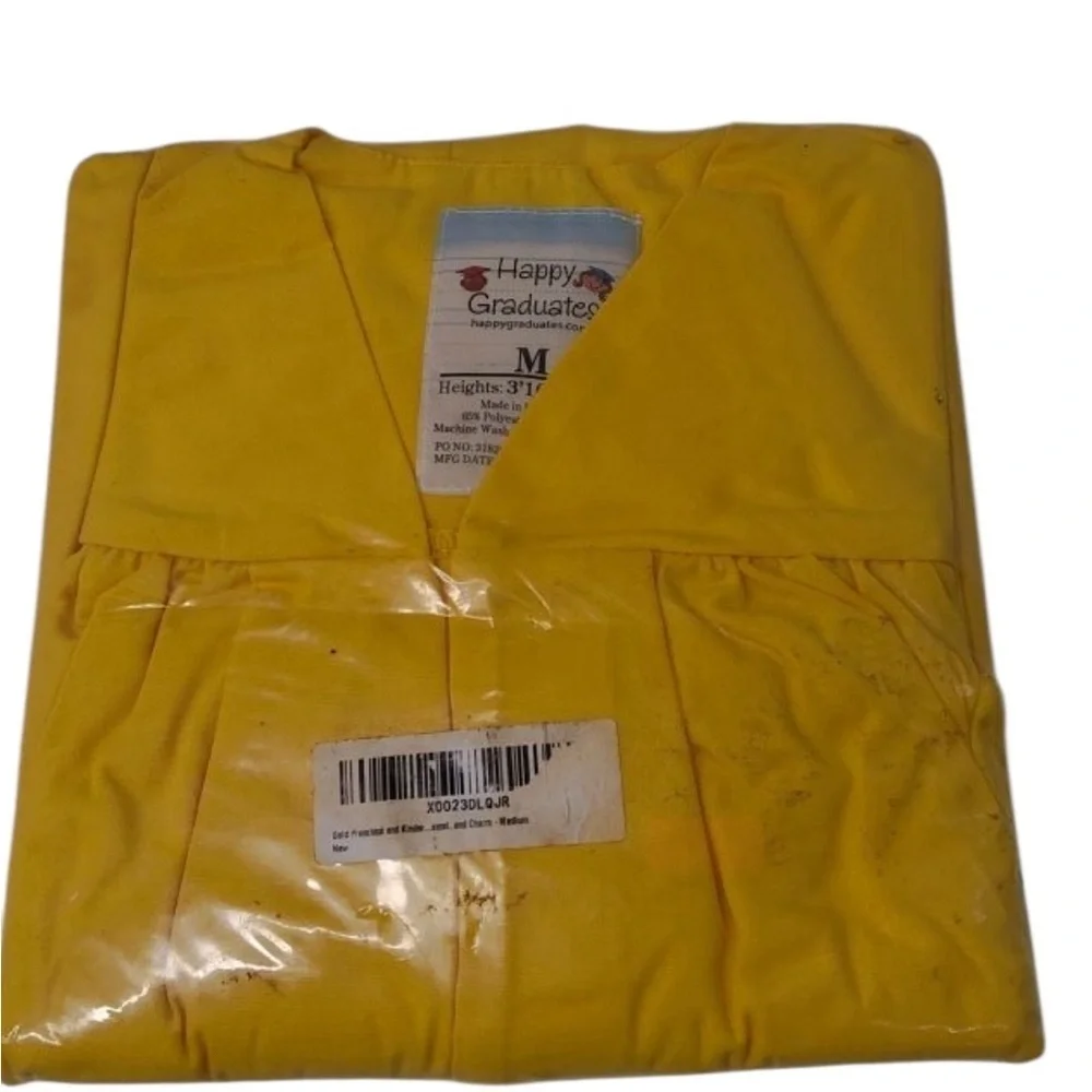 Kids Yellow Kindergarten Graduation Gown